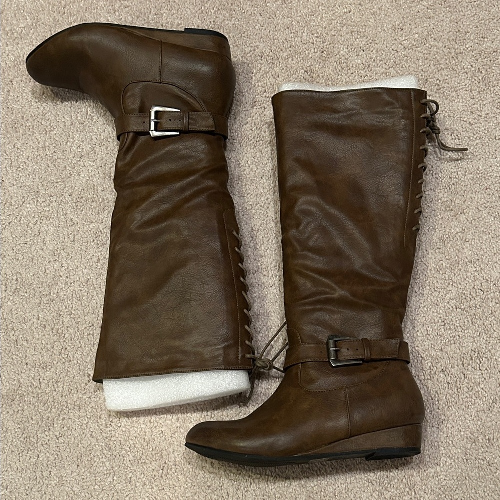 Kim Rogers Brown the Knee High Boots